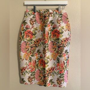 Stella McCartney Multicolor Floral Pencil Skirt
